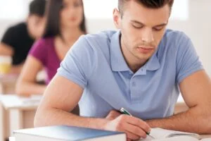 Confident student.